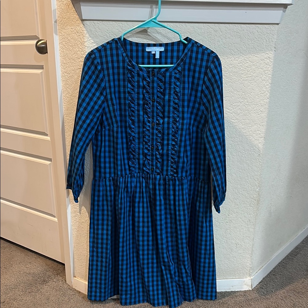 Blue Checkered Dress